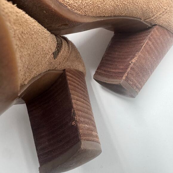 UGG Ava Tan Suede Women's Tall Boot size 8 Preppy Minimalist Basic Classy Casual - Picture 9 of 9